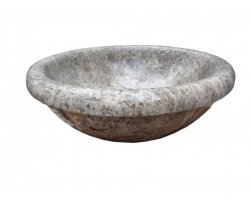 Travertin Silver Vasque Bol Encastrer Adouci 2