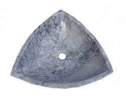 Marbre Afyon Tigerskin Vasque Triangle 40x40 cm 2