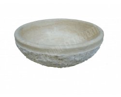 Travertin Beige Vasque Bol Eclaté 2