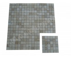 Travertin Beige Mosaïque 4,8x4,8 cm Rebouché  2