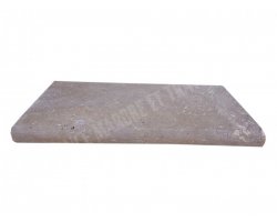 Travertin Noce Margelle 33x61 5 cm Arrondi 2