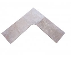 Travertin Beige 1B Margelle Rentrant 40x40 3 Arrondi 2