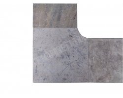 Travertin Silver 1B Margelle Rentrant 40x40 3 Arrondi 2