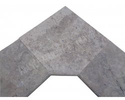 Travertin Silver 2A Margelle Rentrant 40x40 3 Arrondi 2