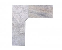 Travertin Silver 2B Margelle Rentrant 40x40 3 Arrondi 2