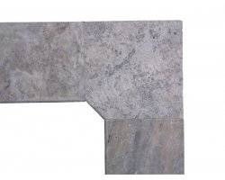 Travertin Silver 2B Margelle Rentrant 40x40 3 Arrondi 2