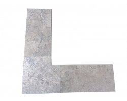 Travertin Silver 3A Margelle Rentrant 40x40 3 Arrondi 2