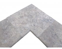 Travertin Silver 3A Margelle Rentrant 40x40 3 Arrondi 2