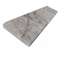 Travertin Silver Margelle 30,5 cm X Bande Libre 7 cm Droit 2