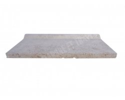 Travertin Beige Margelle 33x61 5 cm Arrondi 2