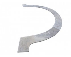 Travertin Silver Margelle Courbe 150/30,5 5 cm Arrondi 2