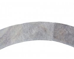 Travertin Silver Margelle Courbe 150/30,5 5 cm Arrondi 2