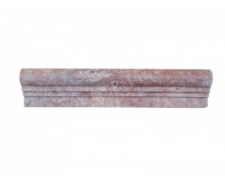 Travertin Moulure Rose 30x6,5 cm Ogee 2 Adouci