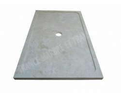 Travertin Beige Bac À Douche 130x90 cm Adouci 2