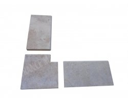 Travertin Beige 3B Margelle Rentrant 43x43 5 Arrondi 2