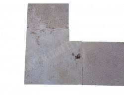 Travertin Beige 3B Margelle Rentrant 43x43 5 Droit 2