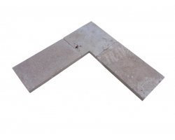 Travertin Beige 3B Margelle Rentrant 43x43 5 Droit 2