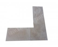 Travertin Beige 3A Margelle Rentrant 40x40 5 Droit 2