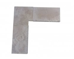 Travertin Beige 3A Margelle Rentrant 40x40 5 Droit 2