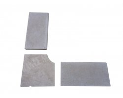 Travertin Beige 1A Margelle Rentrant 40x40 5 Arrondi 2