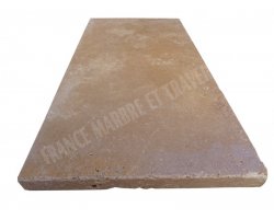 Travertin Noce Margelle 30,5x61 2 cm Droit 2
