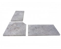 Travertin Silver 2A Margelle Rentrant 40x40 3 Droit 2