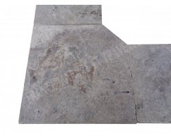 Travertin Silver 2A Margelle Rentrant 40x40 3 Droit 2