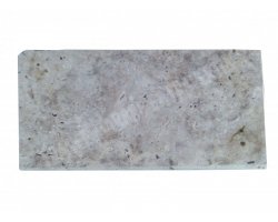 Travertin Silver Nez de Marche 20x40x3 cm Arrondi