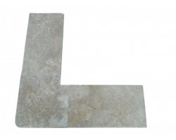 Travertin Beige B Margelle Sortant 40x40 3 cm Arrondi 2