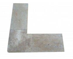 Travertin Beige A Margelle Sortant 40x40 3 cm Droit 2