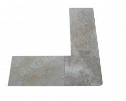 Travertin Beige A Margelle Sortant 40x40 3 cm Droit 2