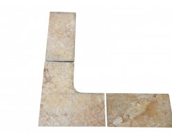 Travertin Scabas 1A Margelle Rentrant 61x61 3 Arrondi 2