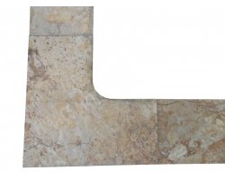 Travertin Scabas 1A Margelle Rentrant 61x61 3 Arrondi 2