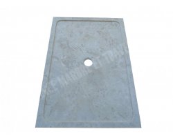 Travertin Beige Bac À Douche 140x90 cm Adouci 2