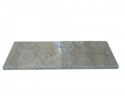 Travertin Noce Margelle 40,6x61 5 cm Arrondi 2