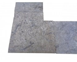 Travertin Silver 3B Margelle Rentrant 40x40 3 Droit 2