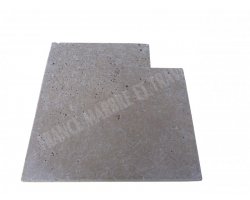 Travertin Noce 3B Margelle Rentrant 40x40 3 Droit 2