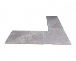 Travertin Noce 3B Margelle Rentrant 40x40 3 Droit 2