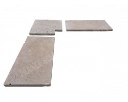 Travertin Noce 3A Margelle Rentrant 40x40 3 Droit 2