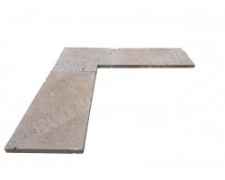 Travertin Noce 3A Margelle Rentrant 40x40 3 Droit 2