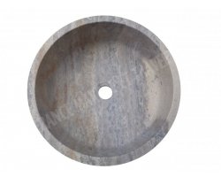 Travertin Silver Mosaïque Vasque Cylindre Adouci