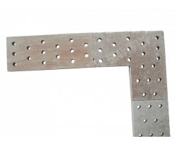 Travertin Classique Grille Angle Perfore 50x50x3 cm 2