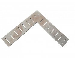 Travertin Beige Grille Coin Modèle Rainure 50x50 3 cm 2