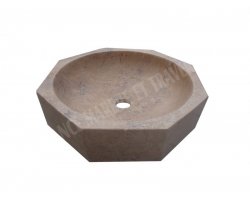 Travertin Noce Vasque Octogonal Adouci 2
