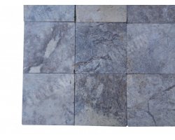 Travertin Silver Pavé 15x15 3 cm Antique  2
