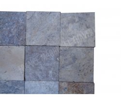 Travertin Silver Pavé 15x15 3 cm Antique  2
