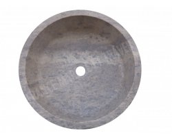 Travertin Silver Vasque Cylindre Éclaté 2