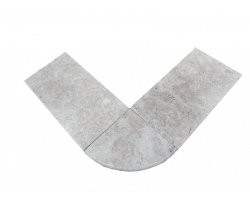 Travertin Beige Escalier Quart de Rond 33x33 3 cm  2