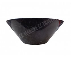 Marbre Noir Vasque Conique Poli 2