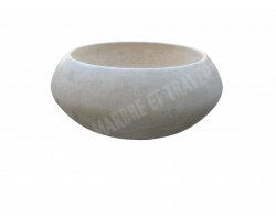 Travertin Beige Vasque Lentille 2 Adouci 2